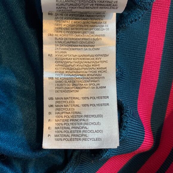 Adidas Track Jacket Women M Medium Leopard Print Full Zip Performance Pocket - Picture 10 of 15